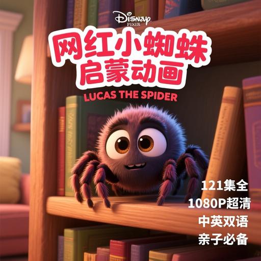 image for 《小蜘蛛卢卡斯》全121集 - 幼儿英语启蒙动画