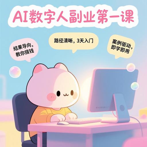 image for AI数字人副业第一课：从零基础到大神（全29节）