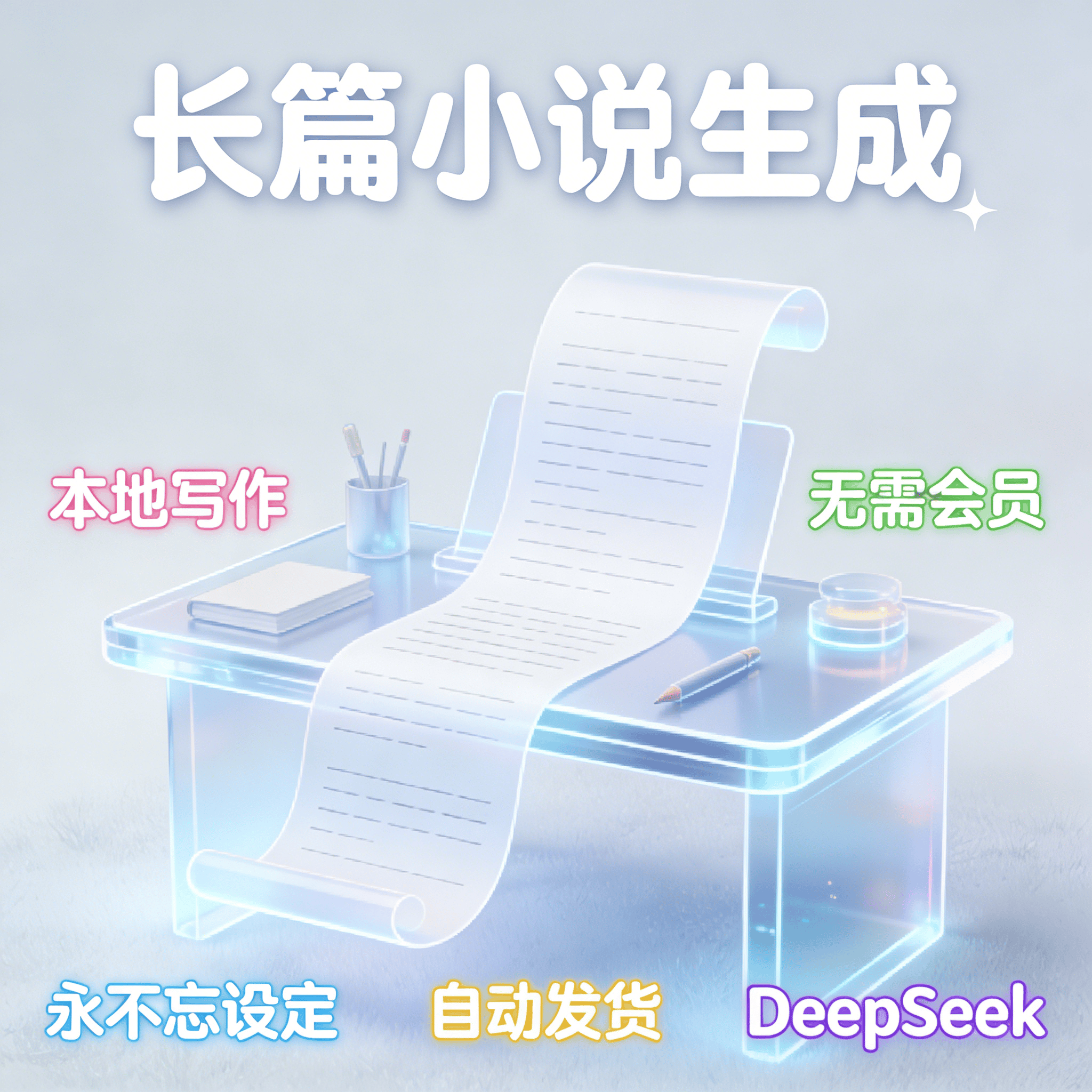 image for AI写小说生成器 | DeepSeek长篇辅助自动码字软件与向量数据库写作助手