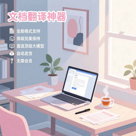 image for 本地文档翻译神器PDF/Word/Excel保留排版批量翻译软件