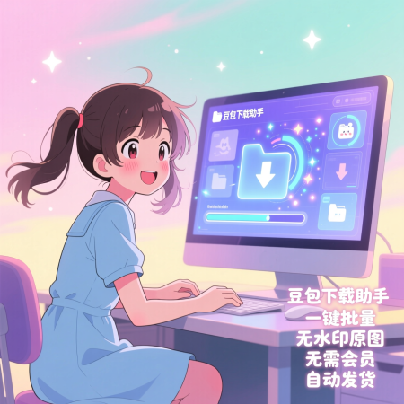 image for 豆包AI无水印批量下载油猴脚本高清原图导出助手工具