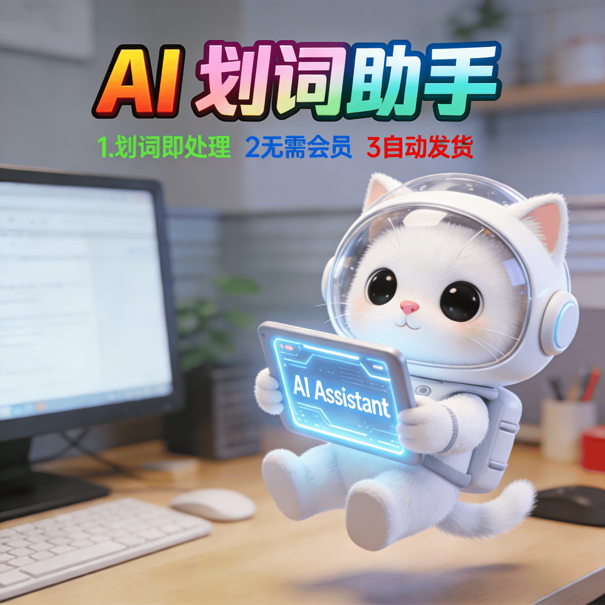 image for AI文本处理办公提效润色翻译划词助手跨平台写作软件