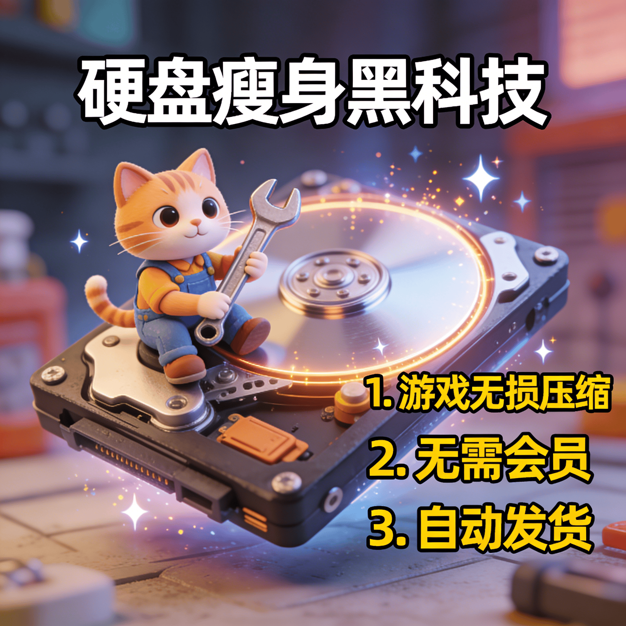 image for 游戏软件瘦身硬盘空间清理磁盘透明压缩工具软件