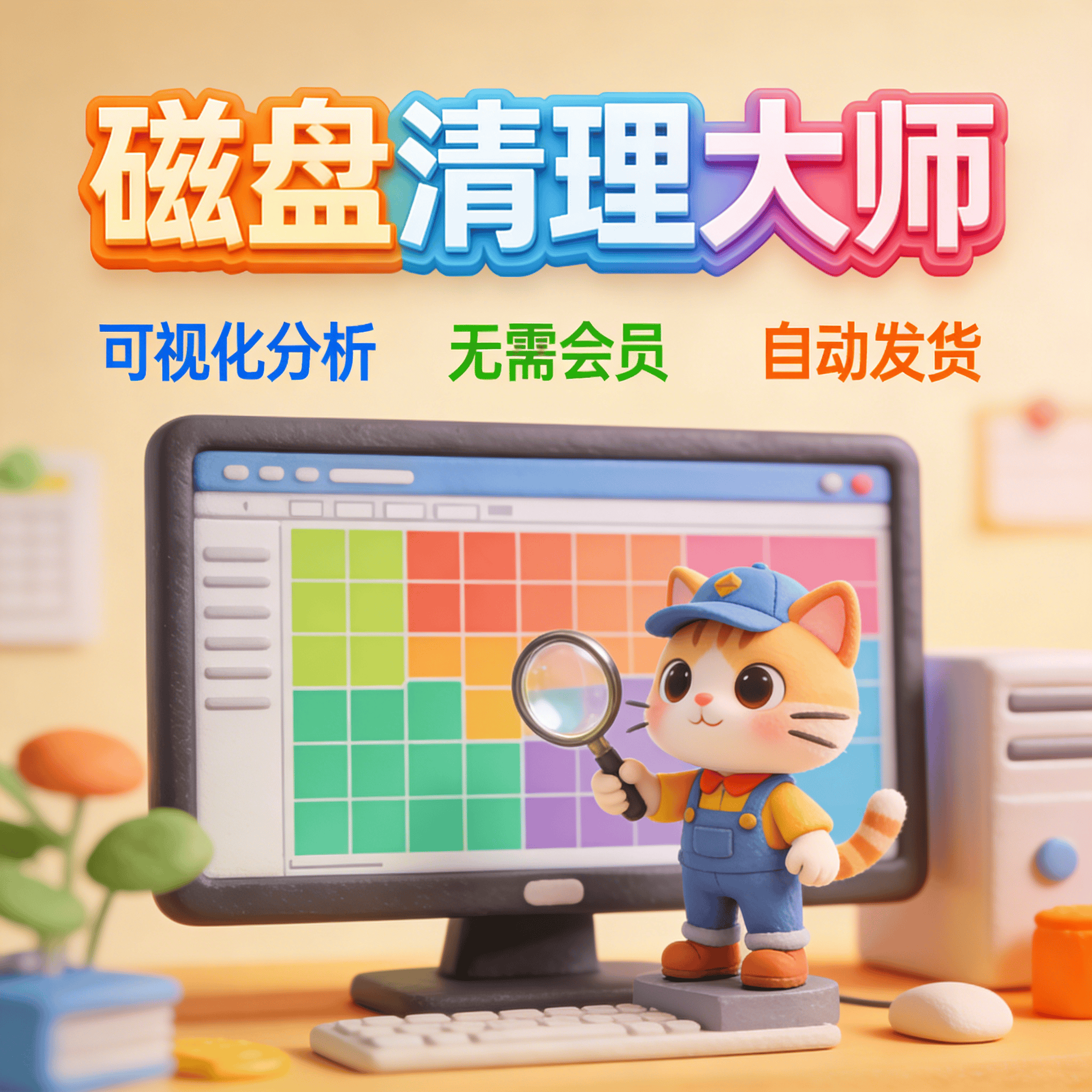 image for 磁盘空间分析可视化清理C盘瘦身大文件查找神器软件