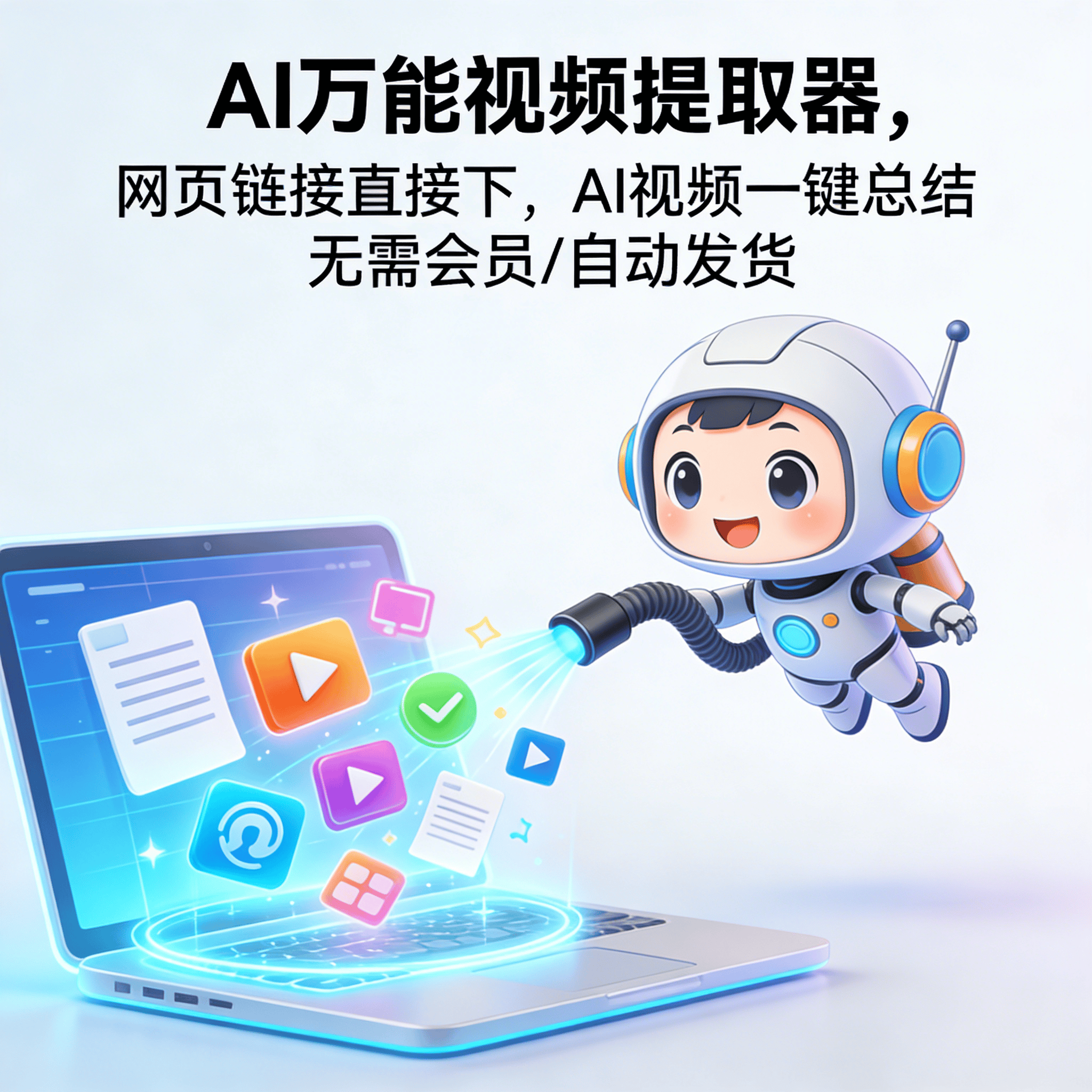 image for 万能视频下载器网页链接解析保存AI视频总结助手软件