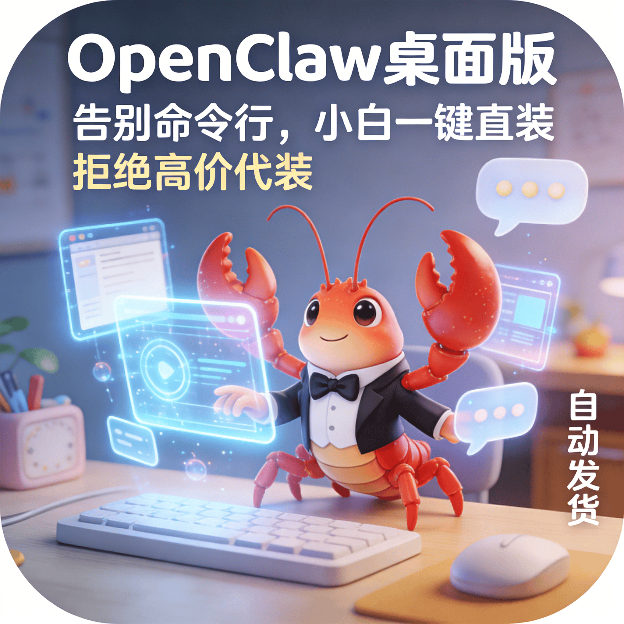 image for OpenClaw个人桌面版AI大模型管家数字员工本地软件