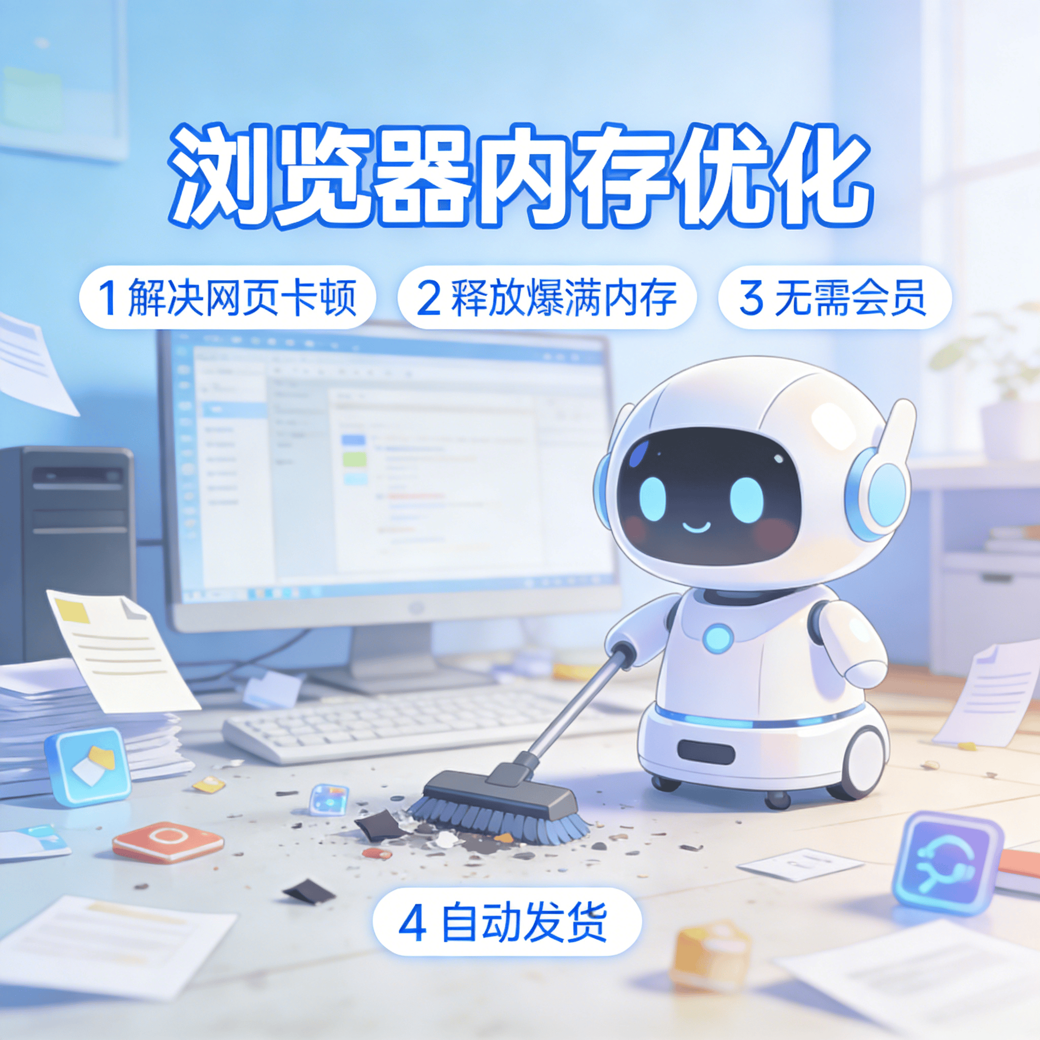 image for 浏览器内存释放清理网页加速卡顿优化溢出修复工具软件